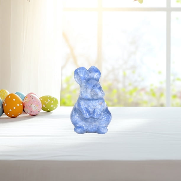 Conejito Tallado En Cristal Natural, Decoracin Para Escritorio U Oficina En Casa, Adorable Adorno Escultrico Pulido, 3, 8 Cm (1, 5 Pulgadas), Regalo Para Decoracin Del Hogar, Estatua, Ukhbmc