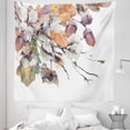 thumbnail image 1 of Nature Tapestry, Autumn Vintage Branch Watercolor Effect Botanical Composition Illustration, Fabric Wall Hanging Decor for Bedroom Living Room Dorm, 5 Sizes, Dark Peach Eggplant, by Ambesonne, 1 of 1
