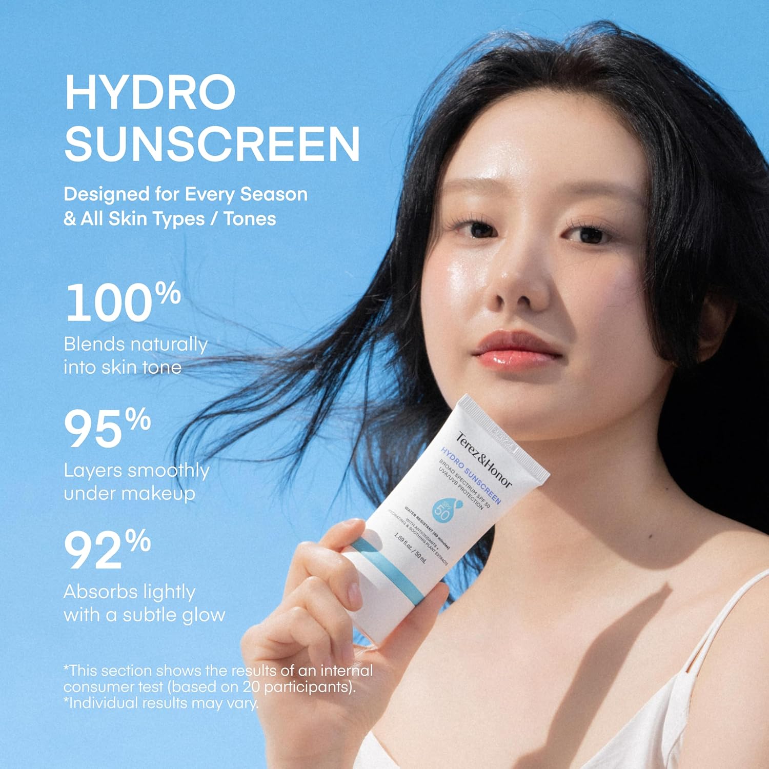 Terez & Honor Hydrating Face Sunscreen SPF 50, 1.69 oz photo 6
