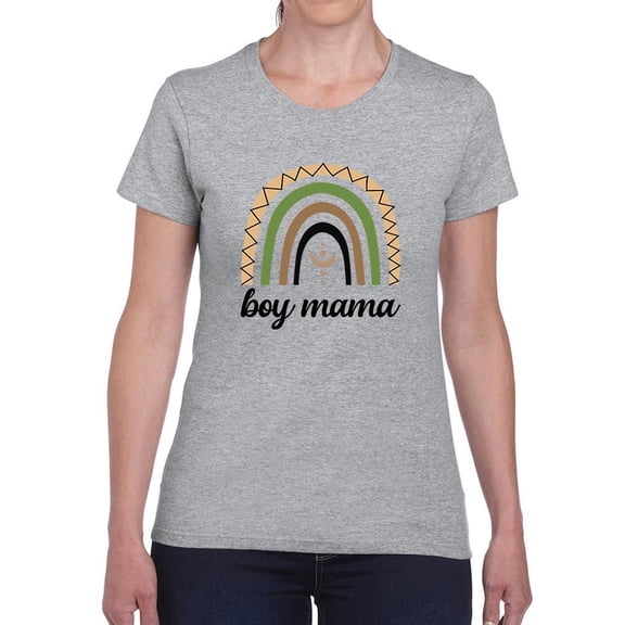 Boy Mama Art T-Shirt Women -Smartprints Designs, Female 4X-Large