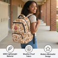 thumbnail image 6 of Yuyamidu Cute Capybara School Backpack for Boys 6-8 Years Old Kids Bookbag Girls Primary School Bag High School Backpacks with Front Pocket & Side Pockets, 6 of 8