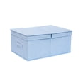 thumbnail image 1 of Caja de almacenamiento con asa lavable de gran capacidad, contenedores de tienda, cajas para el hogar de Color sólido, ropa interior para Almacenamiento y organización del hogar 47x28x21cm Azul Cateissary HA077307-06, 1 of 6