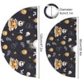 thumbnail image 4 of FMSHPON Halloween Skulls Pumpkin Xmas Christmas Tree Skirt Stand Mat for Holiday Party Decoration Indoor Outdoor 48 inches, 4 of 6