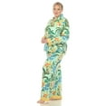 thumbnail image 2 of White Mark Women's 2-PC Wildflower Print Pajama Set, 2 of 5