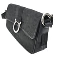 thumbnail image 3 of Pre-Owned Salvatore Ferragamo Gancini Shoulder Bag Canvas Black Canvas Shoulder Bag Bag, 3 of 8