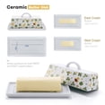 thumbnail image 6 of Butter Dish With Lid, Butter Dish With Lid For Countertop, French Butter Dish For Cafeteria Kitchen Countertop Without Knife-Four Leaf Clover-19x9x7.5cm, 6 of 6