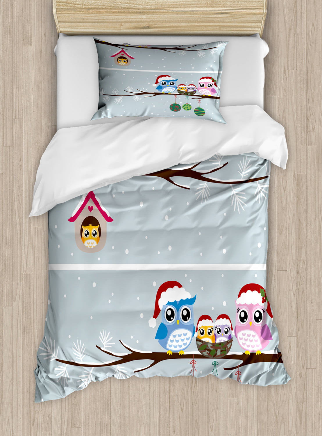 NEW Colours Owls Junior Bed & Sheet Set 