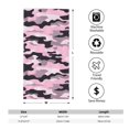 thumbnail image 2 of Polyester Long Towel Multi-Size Water Absorption Good Bright Fluffy Soft For Bathroom Swimming Pool Beach Outdoor Travel Texture Military Camouflage Pattern Abstract Pink_4, 2 of 8
