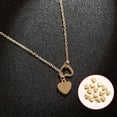 thumbnail image 2 of Colgantes en forma de corazón Sonducket 100 piezas Aleación Dorado, 2 of 6