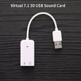 thumbnail image 4 of USB Sound Card Virtual 7.1 3D External USB Audio Adapter USB To Jack 3.5mm, 4 of 13