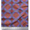 thumbnail image 1 of Soimoi Poly Georgette Fabric Floral Mandala Print Fabric by Yard 52 Inch Wide, 1 of 3