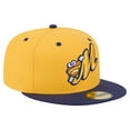 thumbnail image 3 of Men's-New Era  Gold/Navy Montgomery Biscuits Authentic Collection 59FIFTY Fitted Hat, 3 of 6
