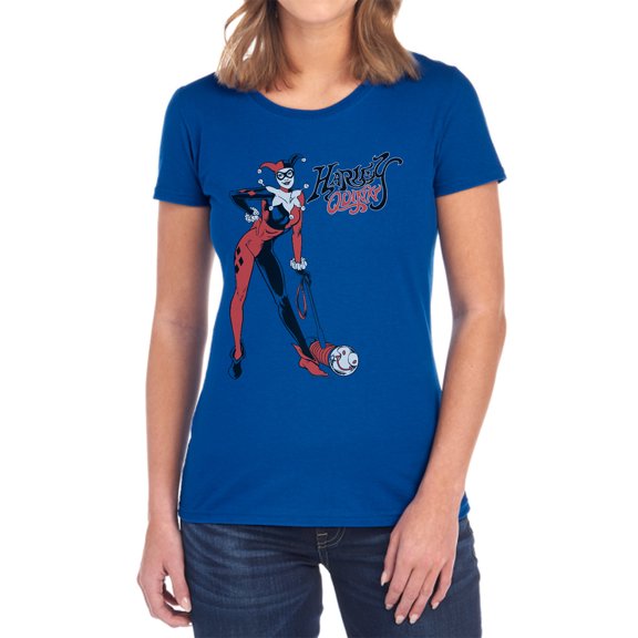 DC Harley Hammer Women's T Shirt, Royal, Small