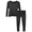 Black, variant on Women's Ultra-Soft Micro-Fleece Lined Thermal Base Layer Top & Legging Set, Dark Gray, Large