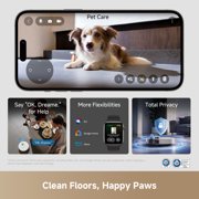 DREAME X60 Max Ultra Complete Kit, 35,000Pa Suction Robot Vacuum and Mop, 3.13in (7.95cm) Ultra-Thin Design, Self Emptying&Refilling, Mop Self-Cleaning, 280+ Obstacle Avoidance, White