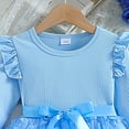 thumbnail image 6 of Tkrady Dress for Girls Autumn Winter New Long Sleeve Mesh Sparkly Cute Sweet Dresses, Sizes 1-6 Years, 6 of 6