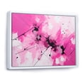 thumbnail image 2 of Designart "Abstract Fusion In Gold And Purple" Fuschia Floater Framed Wall Art Living Room, 2 of 5