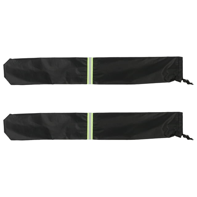 FUTUREORYY 1 Pair Wiper Blade Covers Compatibility with Various Cars Wiper Covers Black Polyester for Daily Use
