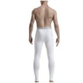 thumbnail image 4 of snilers Men's Thermal Underwear Pants Elastic Waist Solid Color Thermal Bottoms Fall Winter Warm Long Johns Pants, 4 of 6