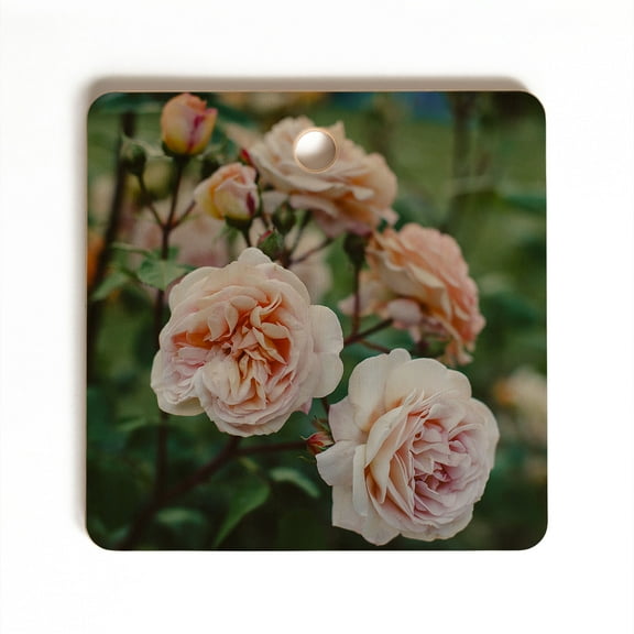 Society6 Hello Twiggs Moody Roses Ii Square Cutting Board, 11.5" x 11.5"
