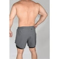 thumbnail image 2 of Exxact Sports 2 in 1 Shorts Men - Athletic Shorts with Compression Liner Men, Dry Fit Running Shorts with Phone Pocket (Charcoal, A2XL), 2 of 7
