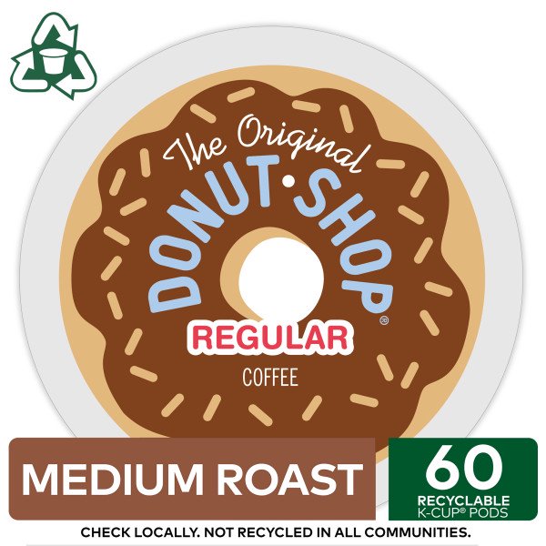 The Original Donut Shop Regular KCup Coffee Pods, Medium Roast, 60