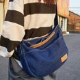 thumbnail image 3 of Bolso Hobo para Mujer Bolso Cruzado Informal Jean Bolso Bandolera (azul Oscuro), 3 of 9