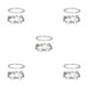 thumbnail image 1 of Pulseras elegantes Minnieouse 2 unids/set Plata 5Conjunto, 1 of 6
