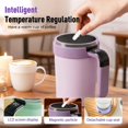 thumbnail image 4 of Magnetic Stirring Coffee Mug with Lid,Self Automatic Stirring Coffee Cup,Electric Mixing Insulated Stainless Steel Novelty Coffee Mugs(1PC,White), 4 of 6