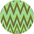 thumbnail image 1 of Ahgly Company Machine Washable Indoor Round Transitional Olive Drab Green Area Rugs, 5' Round, 1 of 7