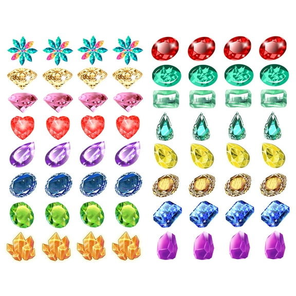 Colorful Gemstone Decoration Album Planner Stickers Scrapbooking Diary Sticky Paper Flakes