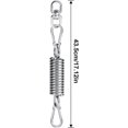 thumbnail image 3 of Spring Hanging Kit 250KG Capacity, 2x M10 Snap Hooks, 1x Suspension Spring and 1x 360 Rotatable ring, for Hammock Swing Chair, 3 of 5