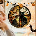thumbnail image 2 of CASAFUN Happy Halloween Window Clings Spider Web Bat Window Decals Static Glass Stickers Ghost Hand Winter Halloween Decorations for Indoor Office Bedroom Holiday Decor Ornaments, 2 of 9