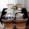 thumbnail image 3 of Chef Gnomes Table Cloth Waterproof Tablecloths, Rustic Black White Paid Dessert Cake Cook Tablecloth Dining Table Cover for Kitchen Party Tabletop Outdoor, Rectangle Tablecloth 52x70 Inch, 3 of 9