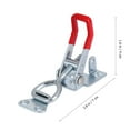thumbnail image 4 of unbranded 4PCS Heavy Duty Cabinet Latch Hardware Toggle Clamp Iron Silver Quick Release Tool for Repairing, 4 of 4