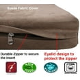 thumbnail image 3 of Dogbed4less 41"X27"X4" Size Brown Microsuede Washable External Replacement Cover Only, 3 of 5