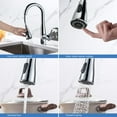 thumbnail image 5 of Kibi USA Bari Single Handle Pull Down Kitchen & Bar Sink Faucet Chrome W/ Soap Dispenser Chrome Finish, 5 of 5