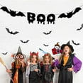 thumbnail image 4 of Kmbangi Halloween Letter Bat Shaped Banner Decorative Pendant Hanging Artware, 4 of 5