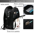 thumbnail image 4 of Balery Watercolor Ladybug Mochila con carga USB para hombre y mujer - Mochila impermeable y antirrobo para laptop con puerto USB para viajes, trabajo, 4 of 7