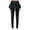 Black, variant on ZhiZhuang Skorts for Woman with Leggings Women's Cotton Comfort High Waisted Leggings with Mini Skirt