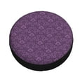thumbnail image 3 of Balery Retro Florals Purpletire Cover Waterproof Dust-Proof, Universal Spare Wheel Tire Cover For Trailer, Rv, Suv Truck And Vehicle Camper Accessories-14 Inch, 3 of 9