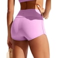 thumbnail image 2 of CRZ YOGA High Waisted Board Shorts for Women 2.5'' Quick Dry Swim Beach Bathing Suit Bottoms with Liner, 2 of 3