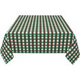 thumbnail image 4 of Square Tablecloth 52 x 52 Inch, Christmas Red Green Gingham Tablecloth Square Water Resistant Tabletop Covers Polyester Table Cover for Kitchen Dining Picnic Party Home Decoration, 4 of 8