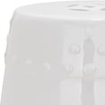 thumbnail image 2 of Pemberly Row Contemporary Ceramic Garden Stool in White Finish, 2 of 3
