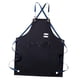 thumbnail image 4 of Delantal de lona para hombre con bolsillo Delantal de artista Delantal de cocina Delantal con pechera Delantal de carpintería Negro, 4 of 8