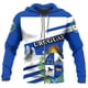 thumbnail image 4 of Sudadera con capucha de gran tamaño con estampado 3D de la bandera del emblema de Uruguay de la calle con cremallera y ropa deportiva diaria de primavera y otoño de 2024, 4 of 5