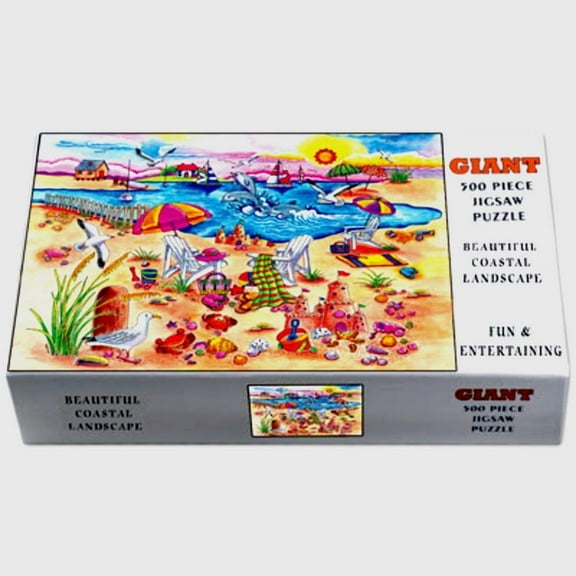Beautiful Coastal Landscape Giant Jigsaw Puzzle 500 pcs (21" x 15" When Finished)