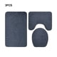 thumbnail image 4 of Matsuzay 3x Pedestal de baño ecológico, tapa de inodoro suave y absorbente, fácil de limpiar e instalar, moderno Juegos de accesorios de baño azul oscuro, 4 of 6