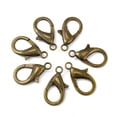 thumbnail image 5 of 10pc Tibetan Style Alloy Lobster Claw Clasps Antique Bronze 30x15x4mm Hole: 3mm, 5 of 5