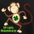 thumbnail image 3 of CafePress - Shamrock Irish Monkey Women's Dark Pajamas - Women's Short Sleeve Print T-Shirt and Pants Dark Cotton Pajama Set, 3 of 7